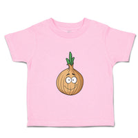 Toddler Clothes Onion with Face A Food & Beverage Vegetables Toddler Shirt