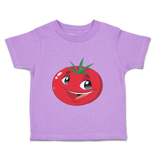 Toddler Clothes Tomato with Face Food & Beverage Vegetables Toddler Shirt Cotton