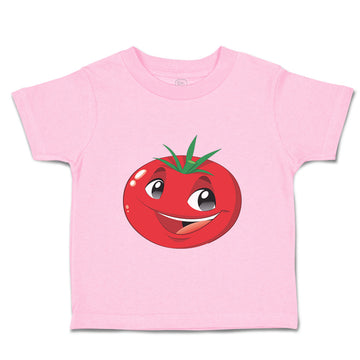 Toddler Clothes Tomato with Face Food & Beverage Vegetables Toddler Shirt Cotton