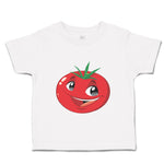 Toddler Clothes Tomato with Face Food & Beverage Vegetables Toddler Shirt Cotton
