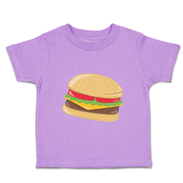 Toddler Clothes Burger Food and Beverages Meats Toddler Shirt Cotton