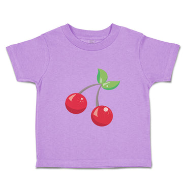 Toddler Clothes Red Cherry Food and Beverages Fruit Toddler Shirt Cotton