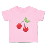 Toddler Clothes Red Cherry Food and Beverages Fruit Toddler Shirt Cotton