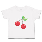 Toddler Clothes Red Cherry Food and Beverages Fruit Toddler Shirt Cotton