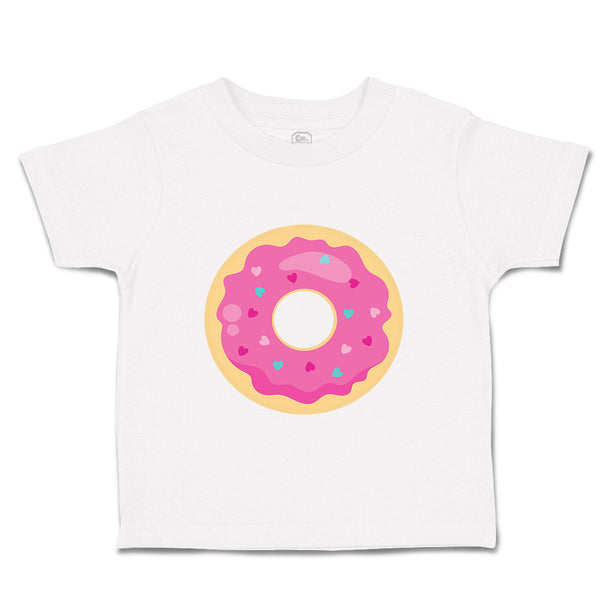 Toddler Girl Clothes Pink Donuts Food and Beverages Desserts Toddler Shirt