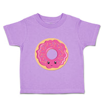 Toddler Girl Clothes Purple Donuts Eyes Food and Beverages Desserts Cotton