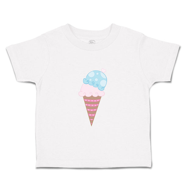 Toddler Clothes Pink Blue Ice Cream Food and Beverages Desserts Toddler Shirt