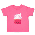 Toddler Girl Clothes Pink Love Cupcake Eyes Food and Beverages Cupcakes Cotton