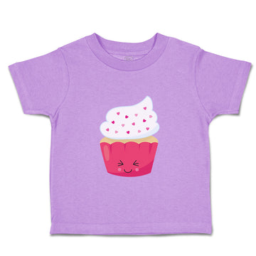 Toddler Girl Clothes Pink Love Cupcake Eyes Food and Beverages Cupcakes Cotton