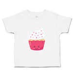 Toddler Girl Clothes Pink Love Cupcake Eyes Food and Beverages Cupcakes Cotton