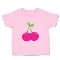 Toddler Girl Clothes Kawaii Cherries Food and Beverages Fruit Toddler Shirt