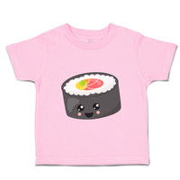 Toddler Clothes Smile Sushi Roll 2 Food and Beverages Sushi Toddler Shirt Cotton