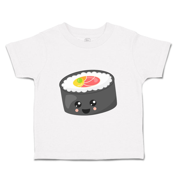 Toddler Clothes Smile Sushi Roll 2 Food and Beverages Sushi Toddler Shirt Cotton