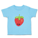 Toddler Clothes Red Strawberry Food and Beverages Fruit Toddler Shirt Cotton