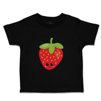 Toddler Clothes Red Strawberry Food and Beverages Fruit Toddler Shirt Cotton
