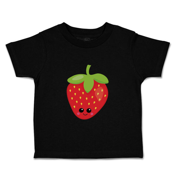 Toddler Clothes Red Strawberry Food and Beverages Fruit Toddler Shirt Cotton
