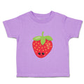 Toddler Clothes Red Strawberry Food and Beverages Fruit Toddler Shirt Cotton