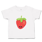 Toddler Clothes Red Strawberry Food and Beverages Fruit Toddler Shirt Cotton