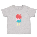Toddler Clothes Red Pink Blue Popsicle Food and Beverages Desserts Toddler Shirt