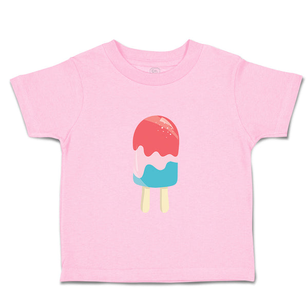 Toddler Clothes Red Pink Blue Popsicle Food and Beverages Desserts Toddler Shirt