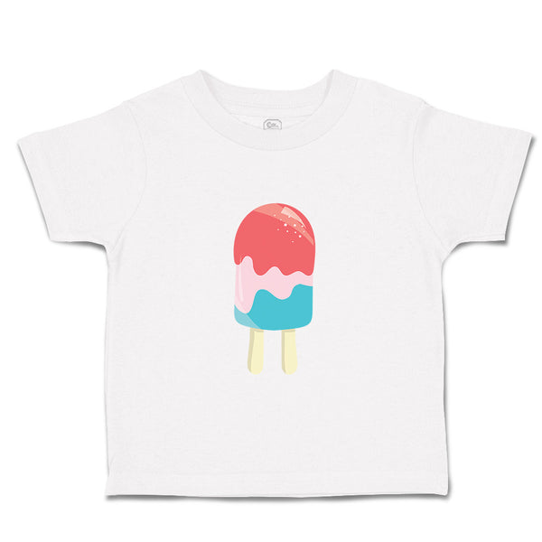 Toddler Clothes Red Pink Blue Popsicle Food and Beverages Desserts Toddler Shirt