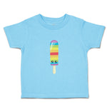 Toddler Clothes Rainbow Popsicle Eyes Food and Beverages Desserts Toddler Shirt