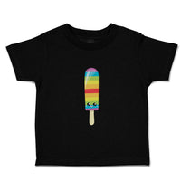 Toddler Clothes Rainbow Popsicle Eyes Food and Beverages Desserts Toddler Shirt