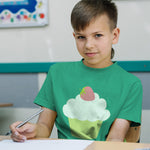 Green Cupcake Strawberry
