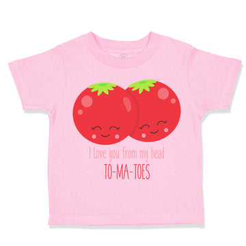Toddler Clothes Love Tomatoes Sign Vegetables Toddler Shirt Baby Clothes Cotton