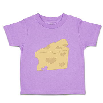 Toddler Clothes Heart Cheese Food and Beverages Dairy Toddler Shirt Cotton