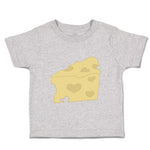 Toddler Clothes Heart Cheese Food and Beverages Dairy Toddler Shirt Cotton