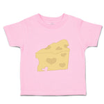 Toddler Clothes Heart Cheese Food and Beverages Dairy Toddler Shirt Cotton