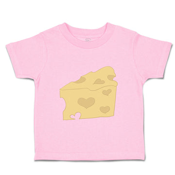 Toddler Clothes Heart Cheese Food and Beverages Dairy Toddler Shirt Cotton