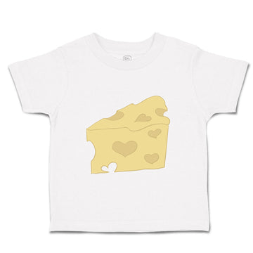 Toddler Clothes Heart Cheese Food and Beverages Dairy Toddler Shirt Cotton