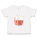 Toddler Clothes Rainbow Cupcake Food and Beverages Desserts Toddler Shirt Cotton