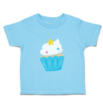 Toddler Clothes Cupcake Stars Blue Food and Beverages Desserts Toddler Shirt