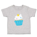 Toddler Clothes Cupcake Stars Blue Food and Beverages Desserts Toddler Shirt