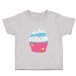 Toddler Clothes Blue Dark Pink Cupcake Food and Beverages Cupcakes Toddler Shirt