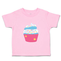 Toddler Clothes Blue Dark Pink Cupcake Food and Beverages Cupcakes Toddler Shirt