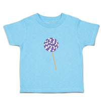 Toddler Clothes Purple White Lollipop Food and Beverages Desserts Toddler Shirt
