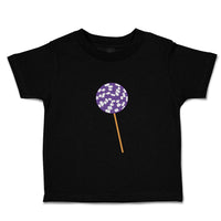 Toddler Clothes Purple White Lollipop Food and Beverages Desserts Toddler Shirt