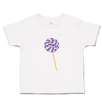 Toddler Clothes Purple White Lollipop Food and Beverages Desserts Toddler Shirt