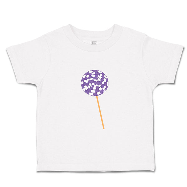 Toddler Clothes Purple White Lollipop Food and Beverages Desserts Toddler Shirt