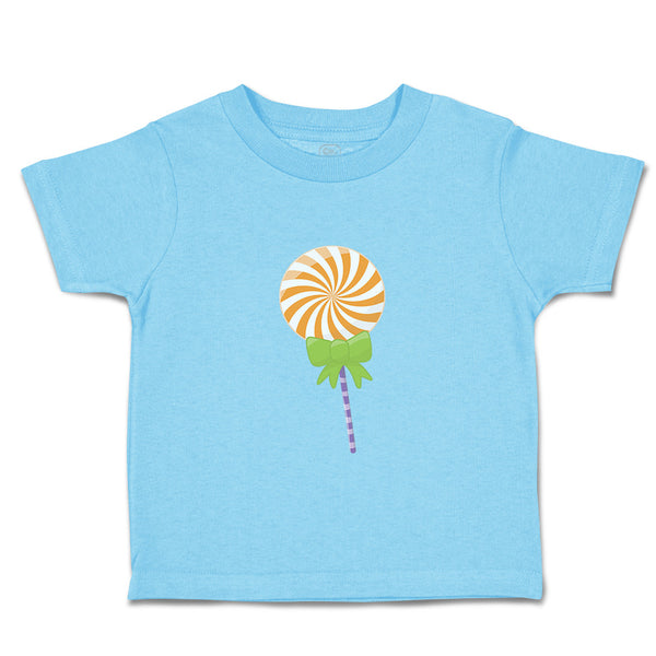Toddler Clothes Swirl Orange Lollipop Bow Food and Beverages Desserts Cotton