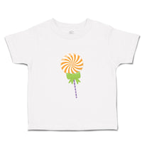 Toddler Clothes Swirl Orange Lollipop Bow Food and Beverages Desserts Cotton