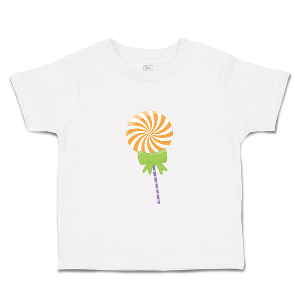 Toddler Clothes Swirl Orange Lollipop Bow Food and Beverages Desserts Cotton