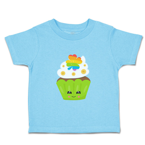 Toddler Clothes St Paddy's Cupcake Rainbow Clover Eyes Food and Beverages Cotton