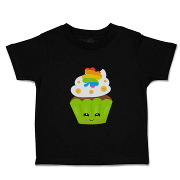 Toddler Clothes St Paddy's Cupcake Rainbow Clover Eyes Food and Beverages Cotton