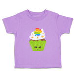 Toddler Clothes St Paddy's Cupcake Rainbow Clover Eyes Food and Beverages Cotton
