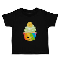 Toddler Clothes Rainbow Irish Cupcake Eyes Food and Beverages Cupcakes Cotton